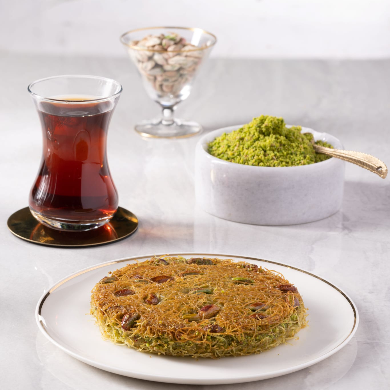 Tane Fıstıklı & Kaymaklı Hasır Kadayıf (4 Kişilik)