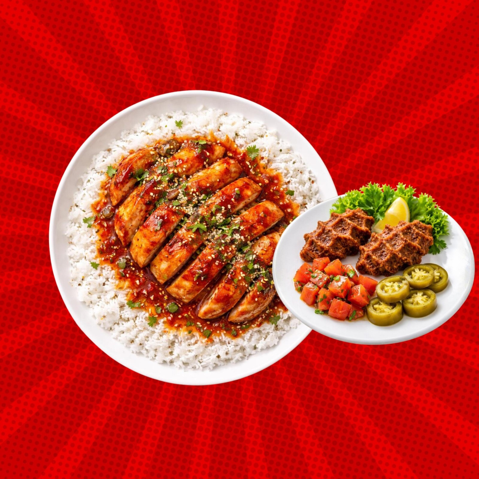Barbekü Tavuklu Pilav