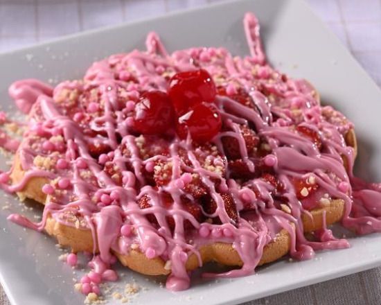 Gül Pembe Waffle