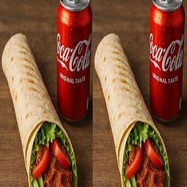 2 Adet Çiğ Köfte dürüm (100 gr) 2 Adet Coca Cola (330 ml)
