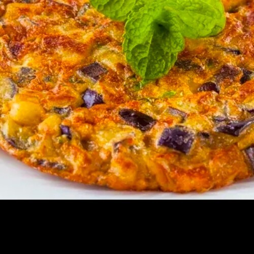 Küp Patlıcanlı Küp Patatesli Omlet