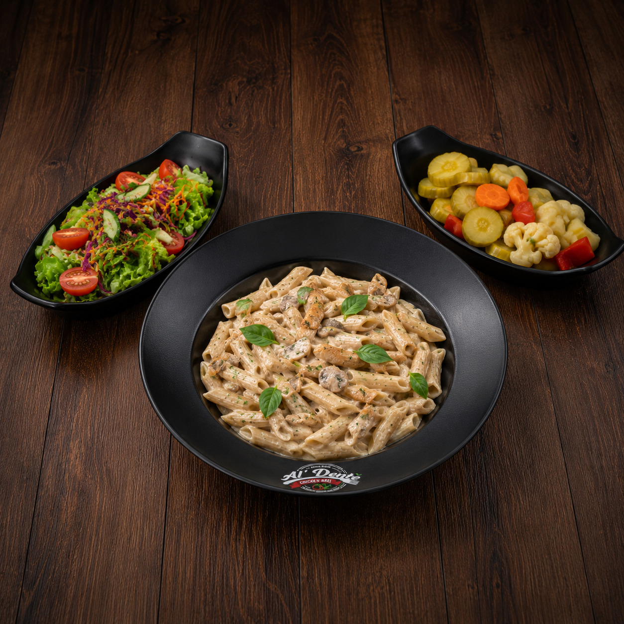Tavuklu Kremalı Mantarlı Penne
