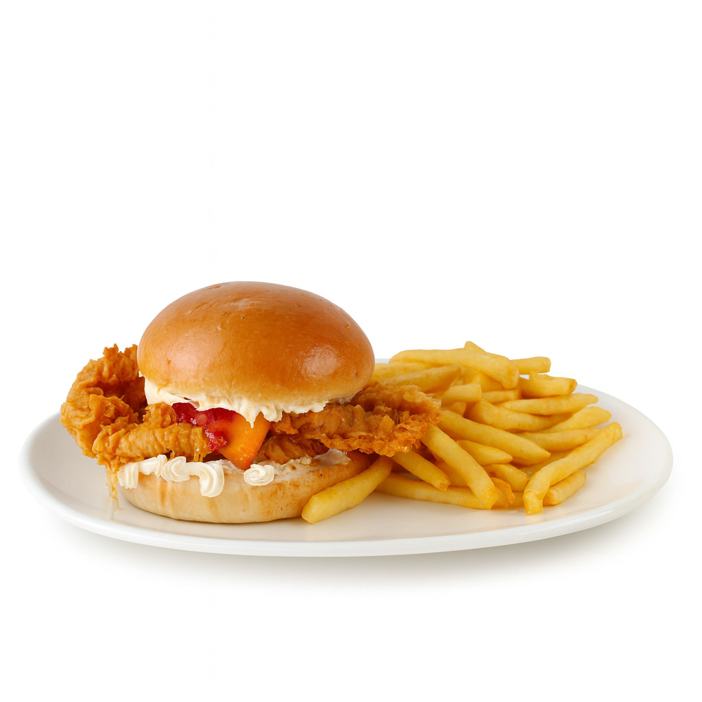 Trüflü Tavuk Burger & Coca-Cola (33 cl.)