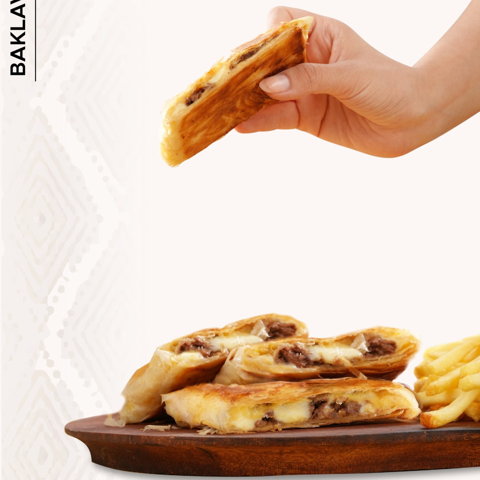 Çıtır Baklava Kaşar Kavurmalı Tost