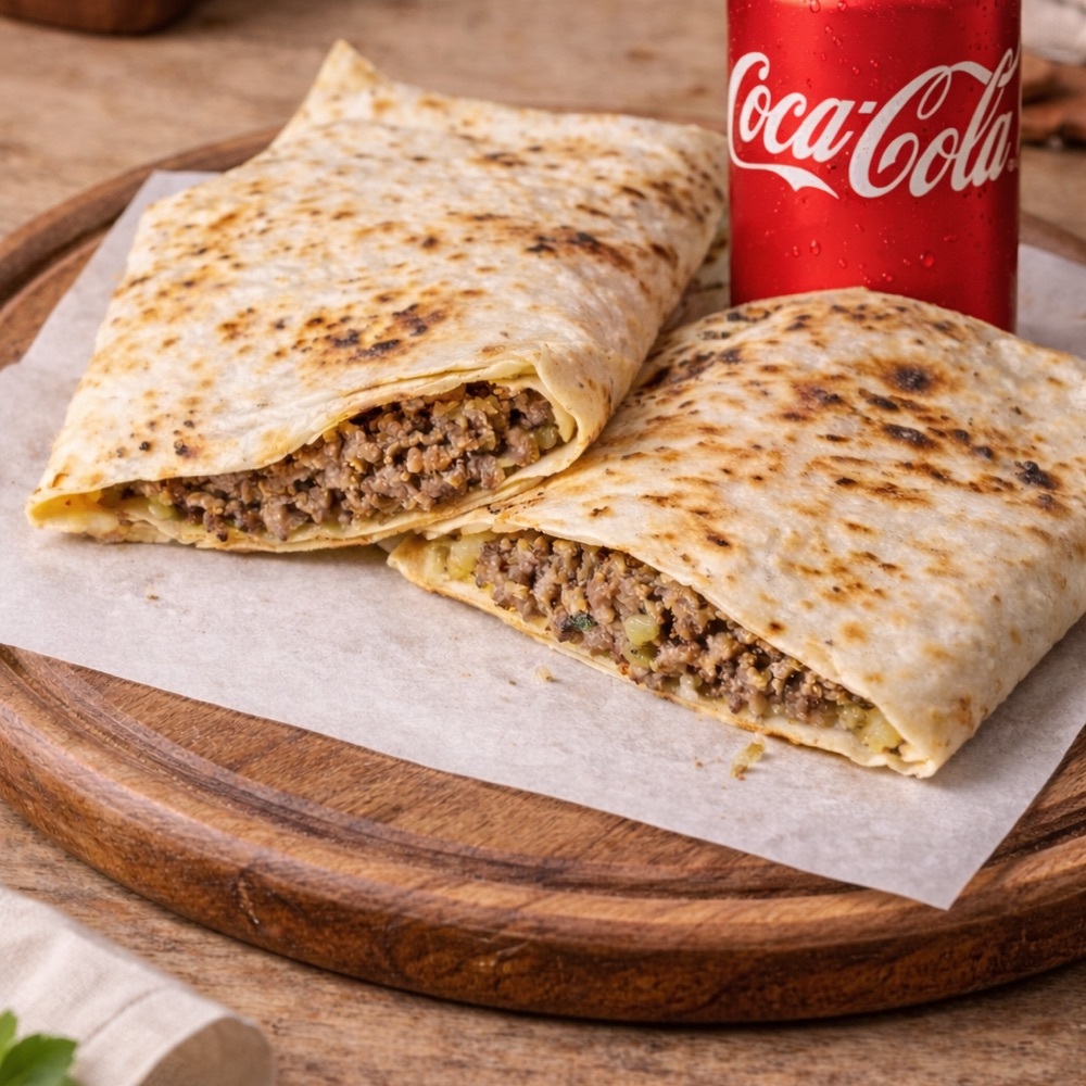 Kıymalı Gözleme + CocaCola (330 ml)