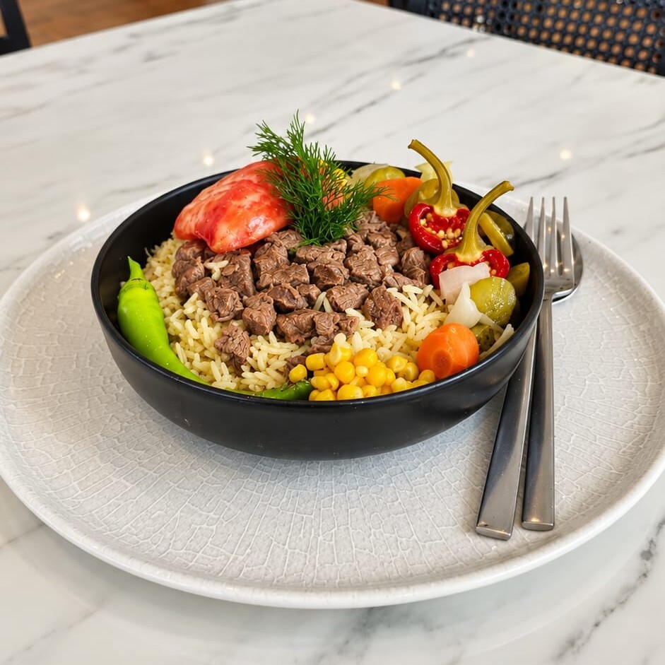 Dana Kavurmalı Basmati Pilav