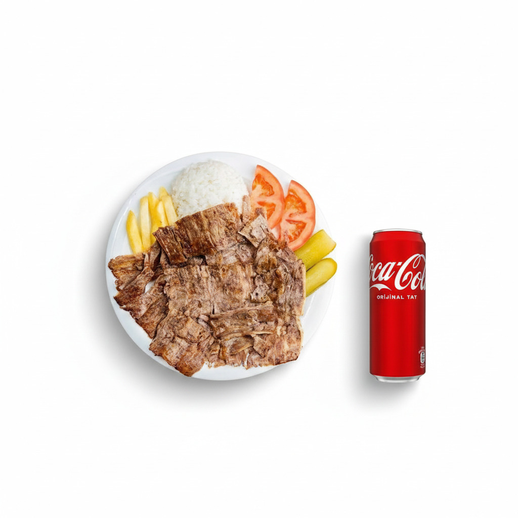 Pilav Üstü Et Döner ( 150 Gr. ) + Coca Cola