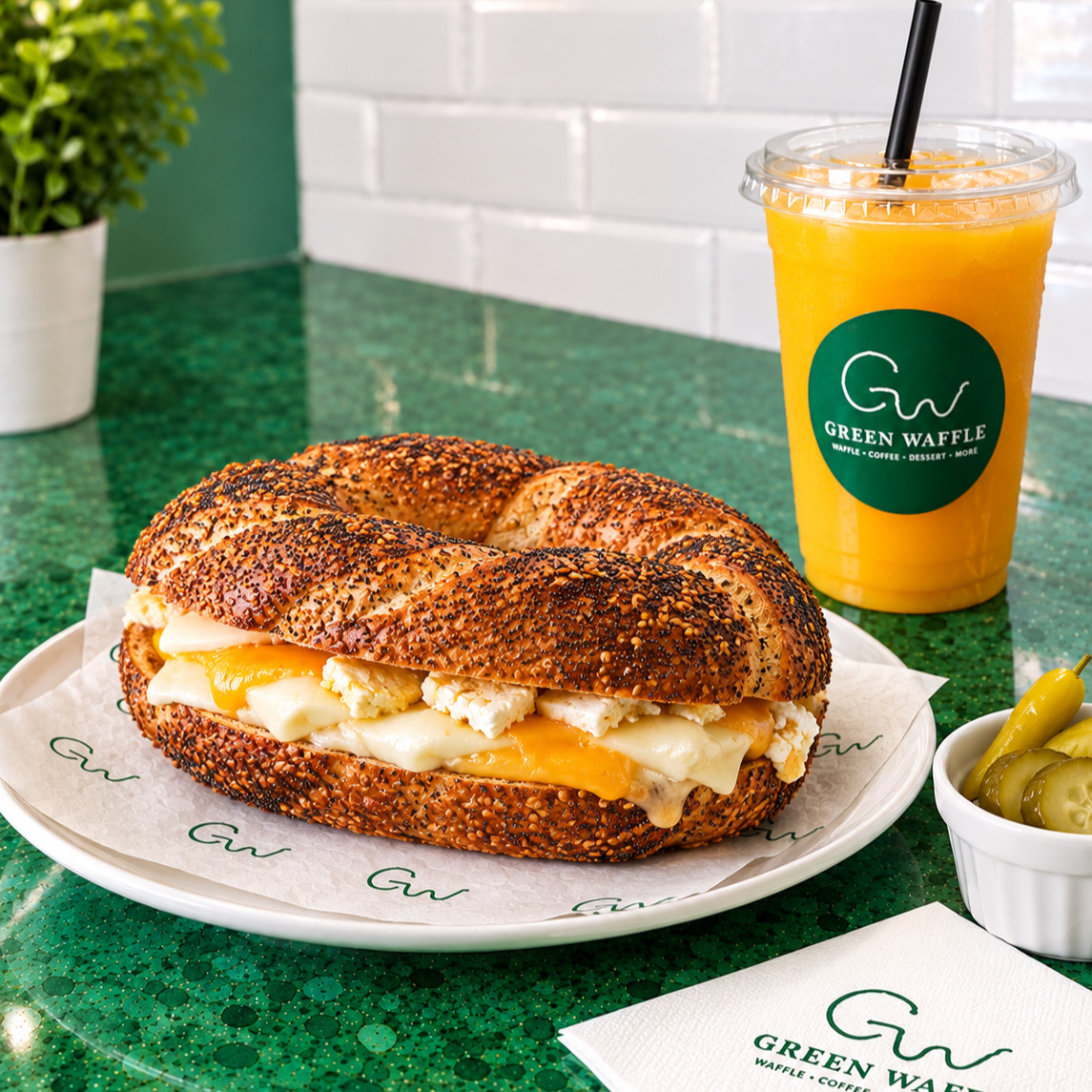 Green 3 Peynirli Simit