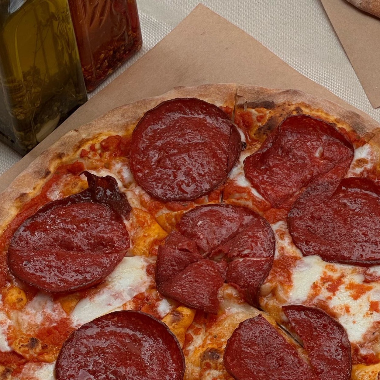 Pepperoni Pizza (Taş Fırın) (Orta Boy)