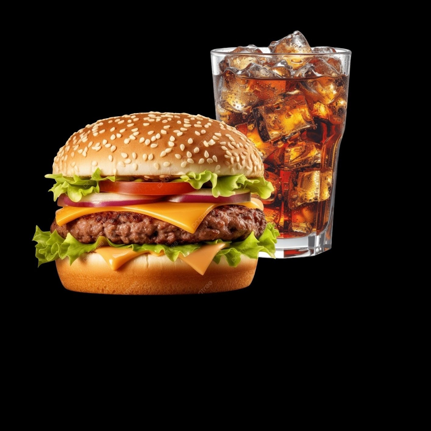 Hamburger + ( (330 ml) içecek