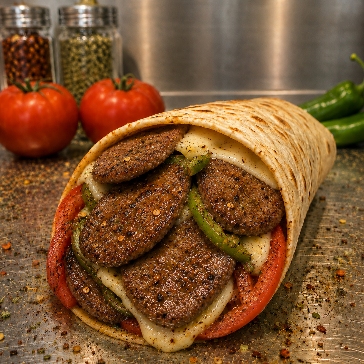 Dürüm Köfte Kaşarlı
