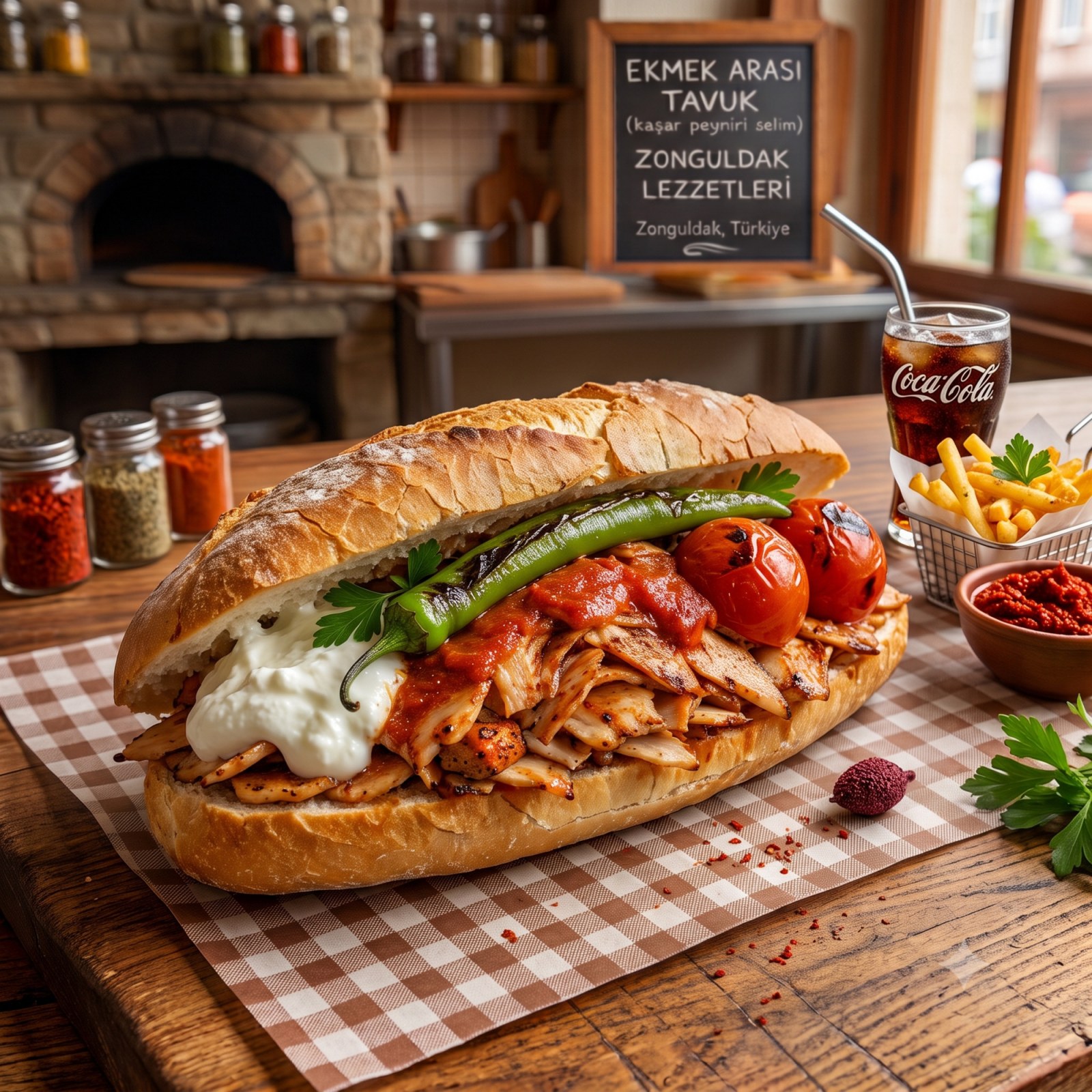 Tavuk Döner + Patates Kızartması