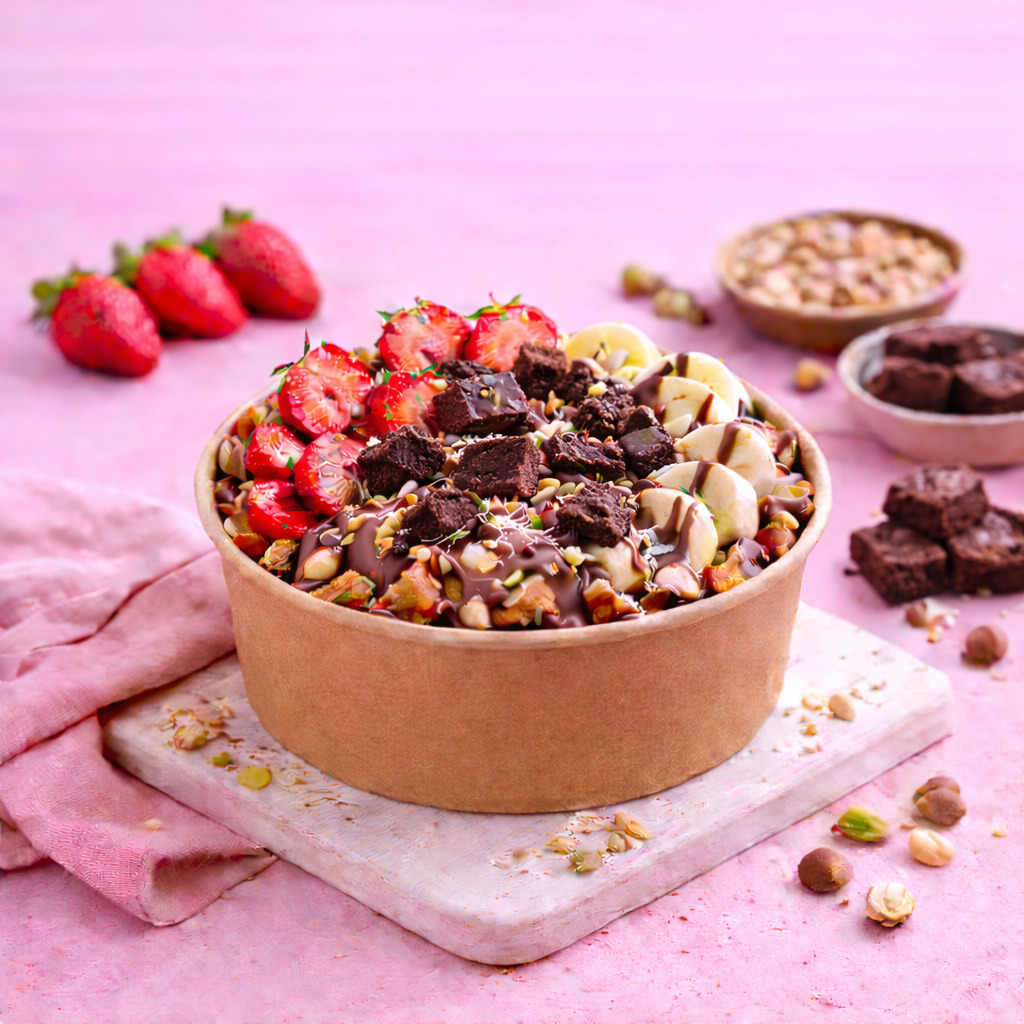 Brownie Waffle Bowl