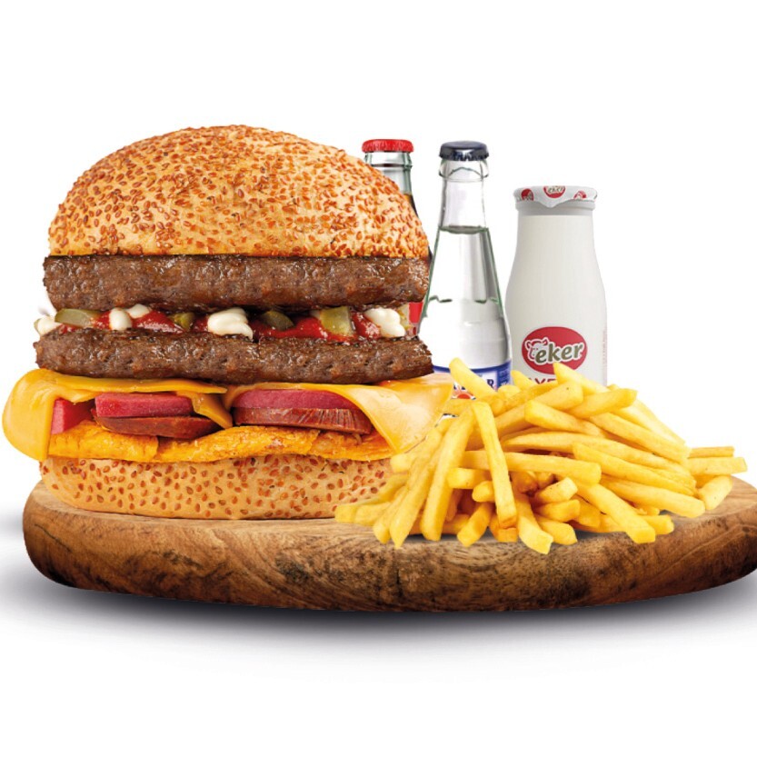 Double Karışık Burger Menü