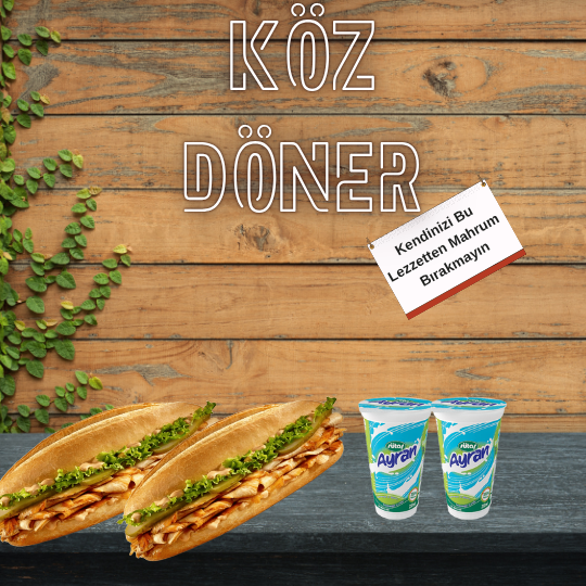 Köz Two Ekmek Ayran Menü