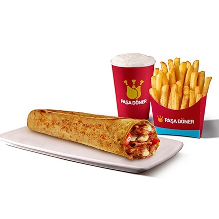 Gurme Lavaş Döner (75 gr.) & Patates Menü