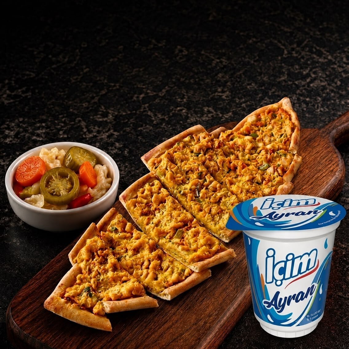 45 cm Boyutunda Doyurucu Patatesli Pide Menü