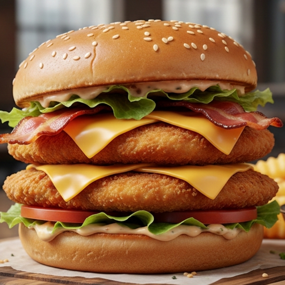Tavuk Hamburger Double gurme tavuk eti