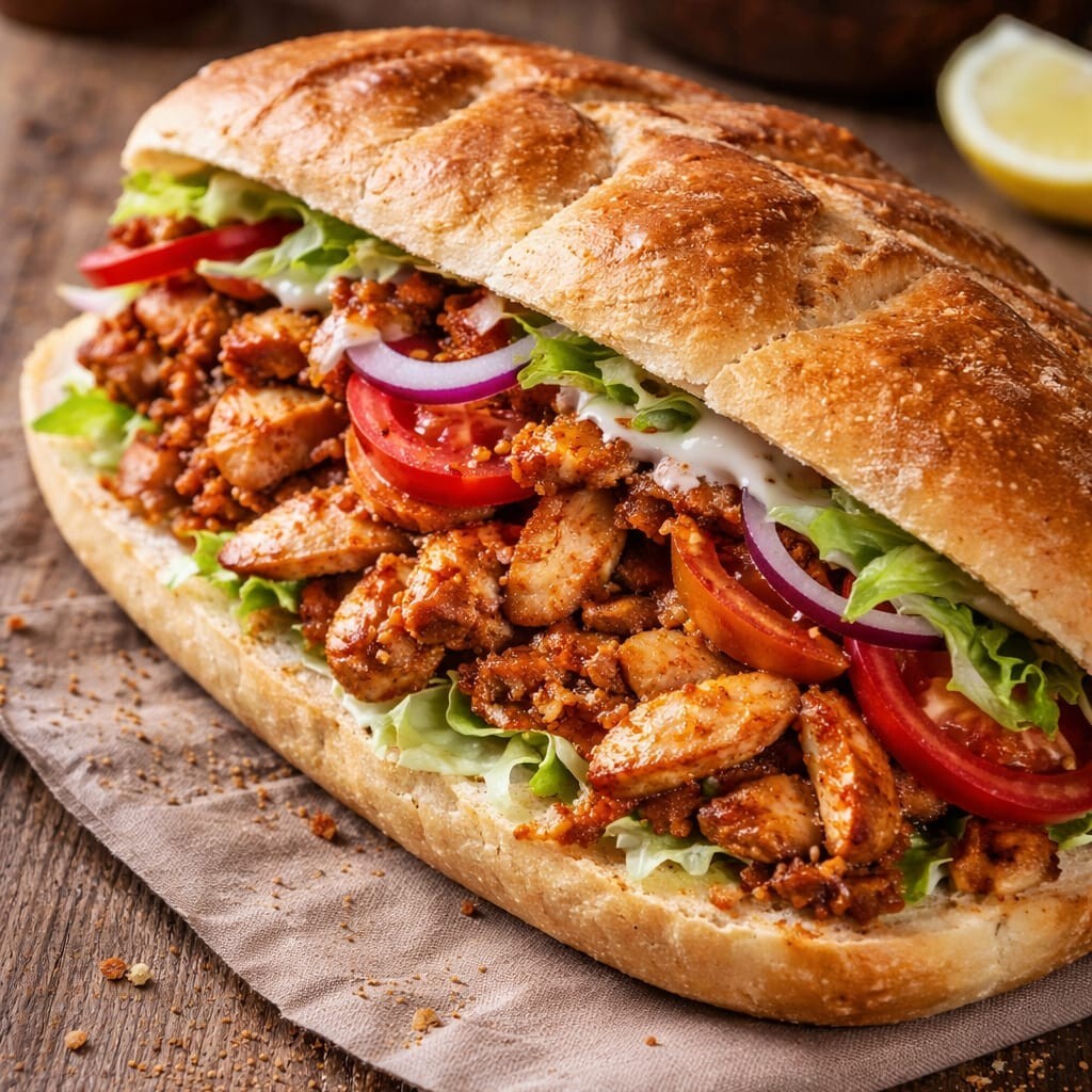 Atıştır Yarım Ekmek 80 Gr Tavuk Döner