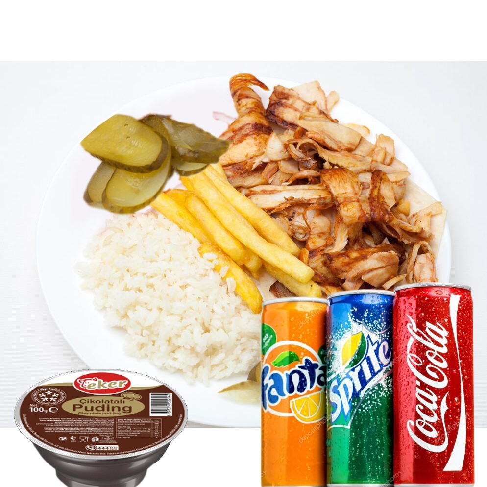 Pilav Üstü Döner Özel Menü