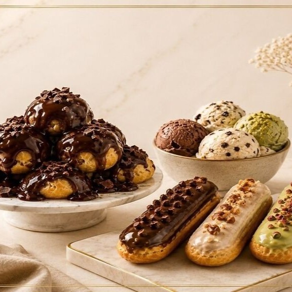 Birinci Profiterol & Dondurma  (Güneşli)