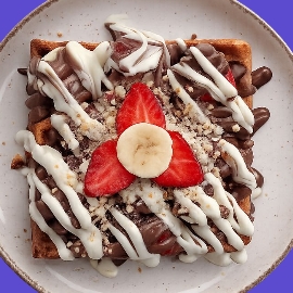 Mor Beyaz Waffle (Aşağı Pazarcı)