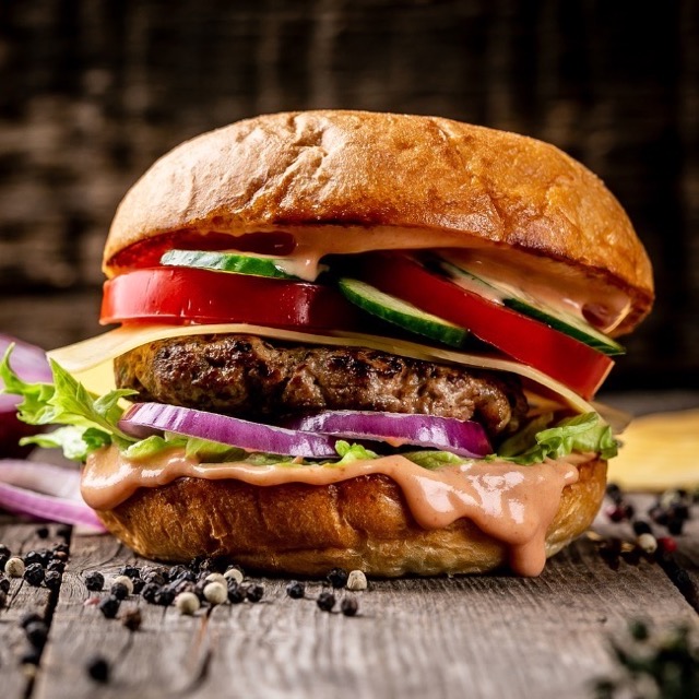 Kabuk Burger (Üçgen)